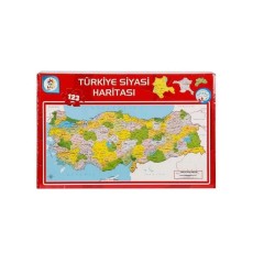 UTKU LAÇO LSCH002 SİYASİ HARİTA KUTU PUZZLE