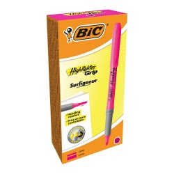 BİC FOSFORLU KALEM BRİTE LİNER GRİP PEMBE 811934