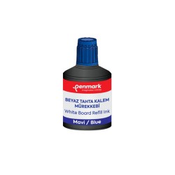 PENMARK HS107 02 BEYAZ TAHTA KALEMİ MÜREKKEBİ 100ML MAVİ