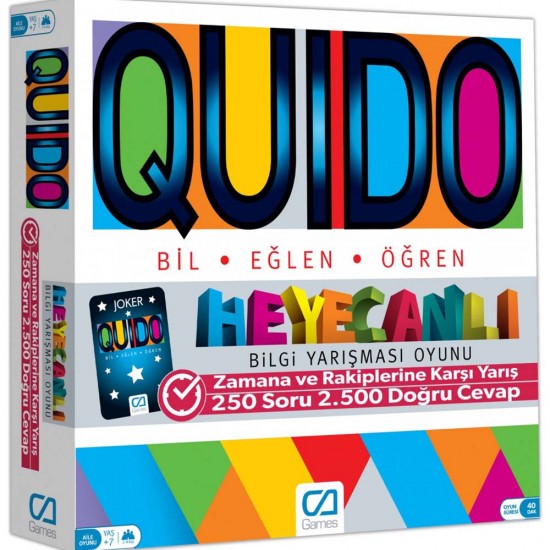 CA 5046 EĞİTİCİ QUIDO BOARD GAME