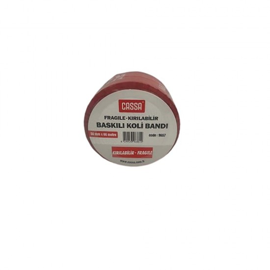 CASSA 9657-00 KOLİ BANDI 50X66M KIRILABİLİR BASKILI