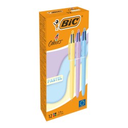 BİC 4 COLOURS TÜKENMEZ KALEM PASTEL 517320