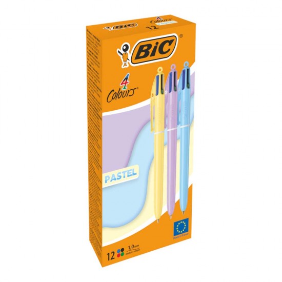 BİC 4 COLOURS TÜKENMEZ KALEM PASTEL 517320