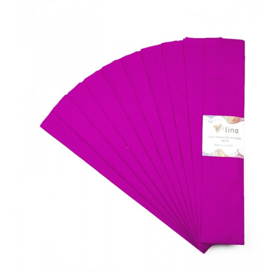 LİNO PA-014M LÜX KRAPON KAĞIDI 50X200 10LU MOR
