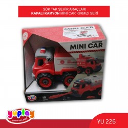 YUPLAY YU226 SÖK-TAK ŞEHİR ARAÇLARI KAPALI KAMYON KIRMIZI SERİ