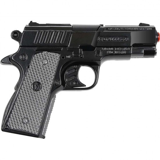 MEGA GON00466 POLİCE METAL PİSTOL 8 SHOTS BROWN