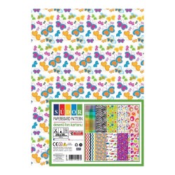 SÜDOR EK02 DESENLİ FON KARTONU 25X35 250GR 10 DESEN