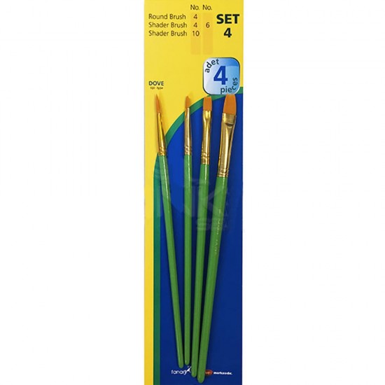 FANART 7500-S4 ACADEMY 500 SERİ FIRÇA SETİ NO:4 4LÜ SET