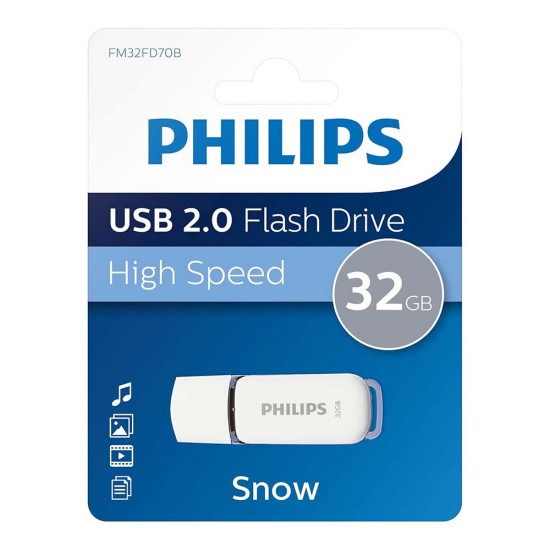 PHİLİPS FM32FD70B BELLEK SNOW 32 GB MAVİ/BEYAZ
