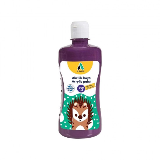 ADEL OKUL AKRİLİĞİ 500ML MOR 000023