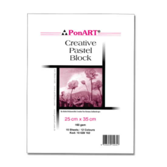 PONART PASTEL BLOK 180GR 25X35 15YP