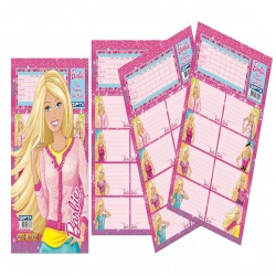GIPTA 5460 OKUL ETİKETİ DERS PROGRAMLI BARBİE 3YP