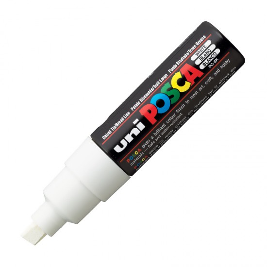 UNİ PC-8K POSCA SU BAZLI POSTER MARKÖRÜ BEYAZ