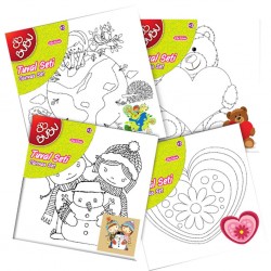 BU-BU TU0002 20X20 DESENLİ TUVAL