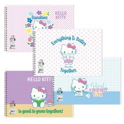 KESKİN 300115-08 RESİM DEFTERİ 17X25 SPİRALLİ 15YP HELLO KITTY