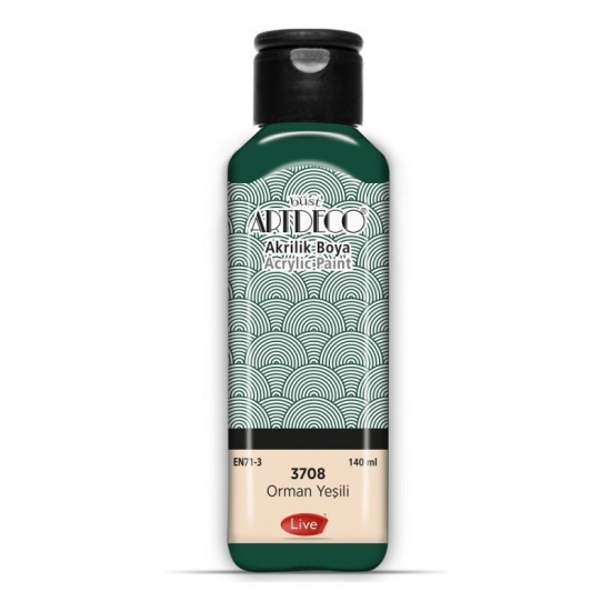 ARTDECO 070R-3708 AKRİLİK BOYA 140ML ORMAN YEŞİLİ