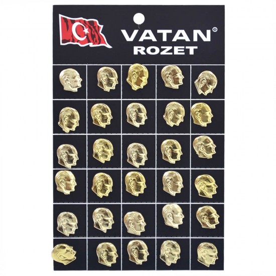 VATAN VT606 ATALI BÜST SARI KÜÇÜK BOY ROZET 30LU