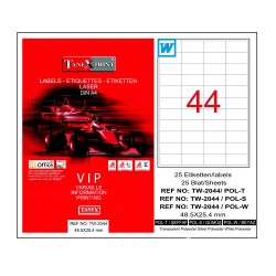 TANEX TW-2044 LAZER ETİKET 48,5X25,4MM