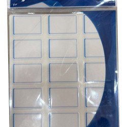 TANEX TNX-709 ŞEFFAF KORUMALI ETİKET 22X32 MAVİ