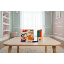 LETS L04008 BOYA KALEMİ 6 RENK NEON CHUUBY 10ML 3İN+KALEMTIRAŞ