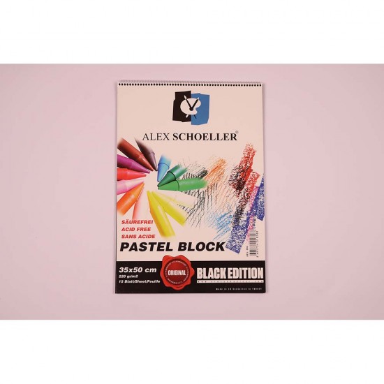 ALEX ALX-894 ART PASTEL FON BLOK 35X50 SİYAH