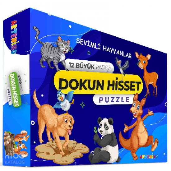 ARTENİNO /  DOKUN HİSSET - SEVİMLİ HAYVANLAR PUZZLE