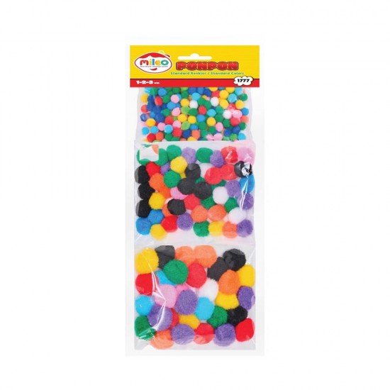 MİLEO 1777 PONPON 1-2-3-MIX KRŞK RENKLİ