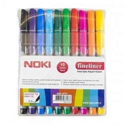 NOKİ KEÇELİ KALEM 10LU PVC 6068-10