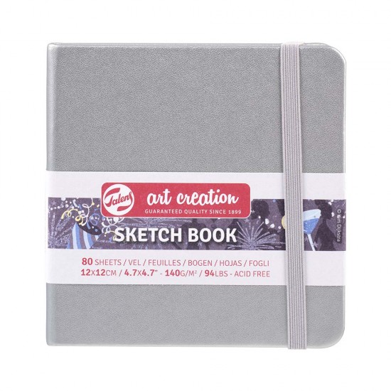 TALENS RT9314044M ART CREATİON SKETCHBOOK 140GR 12X12 S.SILVER