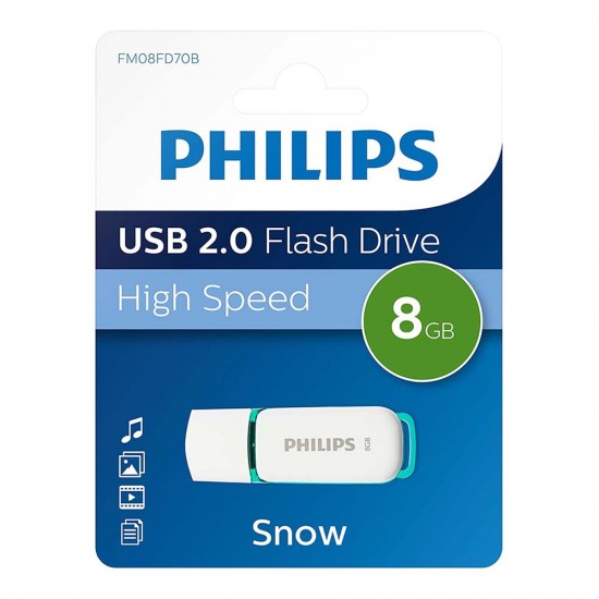 PHİLİPS FM08FD70B BELLEK SNOW 8 GB YEŞİL/ BEYAZ