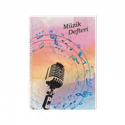 KESKİN 290300-99 MÜZİK DEFTERİ SPİRALLİ A4 40YP