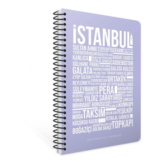 GIPTA 7335 İSTANBUL NOTES SPR SRT KPK DEF 17X24 80YP ÇİZGİLİ