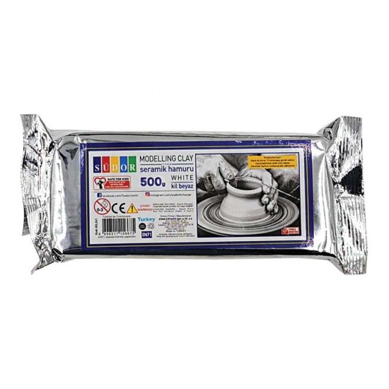 SÜDOR KİL261 SERAMİK KİL 500GR BEYAZ