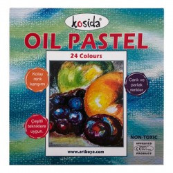 KOSİDA KYP-24 YAĞLI PASTEL BOYA 24 RENK