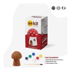ŞEKİL SERAMİK MANTAR KUMBARA SETİ