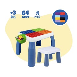 BİRLİK URT035-002 BÜYÜK SANDALYELİ 64 PCS Bİ-BLOKS MASASI