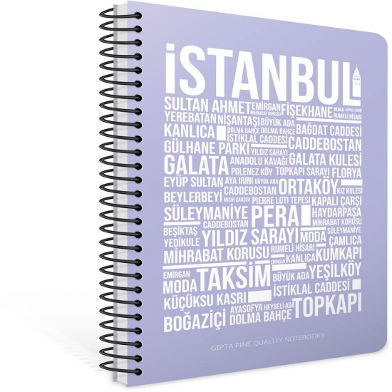 GIPTA 7335 İSTANBUL NOTES SPR SRT KPK DEF 17X24 80YP ÇİZGİLİ