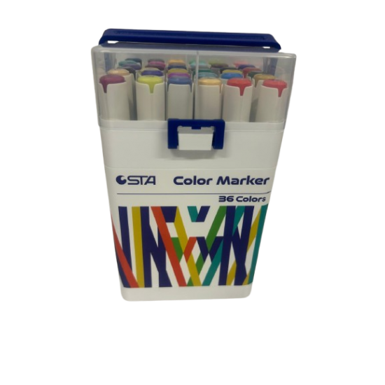 STA 910336 ÇİFT UÇLU ALKOL BAZLI MARKÖR 36LI SET