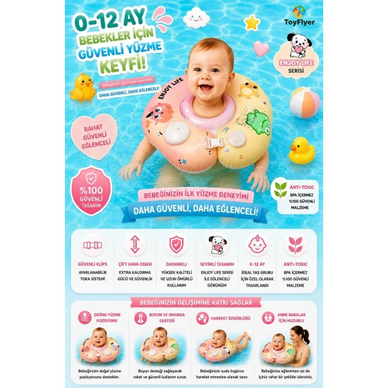 TOYFLYER POMPALI ŞİŞME BOYUN SİMİDİ ANİMAL NR007