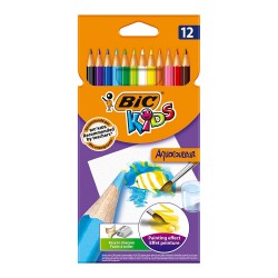 BİC AQUACOULEUR KURU SULUBOYA 12 RENK 8575613/8575615
