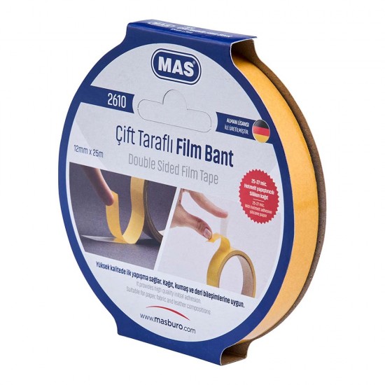 MAS 2610 ÇİFT TARAFLI BANT 12X25