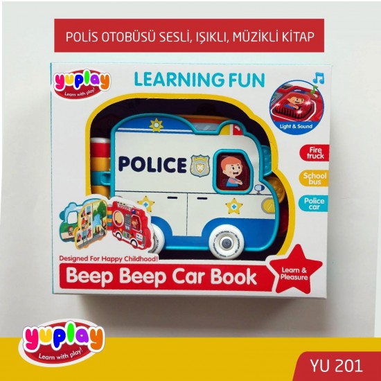 YUPLAY YU201 OKUL OTOBÜSÜ SESLİ IŞIKLI MÜZİKLİ KİTAP ŞEKLİNDE
