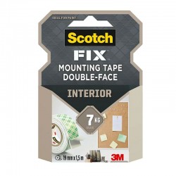 SCOTCH 110 ÇİFT TARAFLI RULO BANT 19X1.5M 0082-9713-5