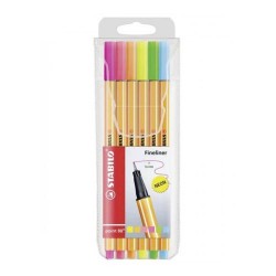 STABİLO POİNT 88 KEÇELİ KALEM NEON 6LI PAKET 88/6-1