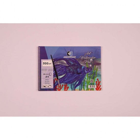 ALEX ALX-3930 RESİM DEFTERİ SULUBOYA ART A4 300GR 12YP