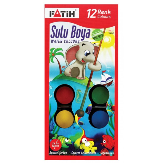 FATİH 904 S-12 SULUBOYA 12 RENK