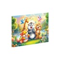 CA 3504 PUZZLE AHŞAP NEŞELİ DOSTLAR