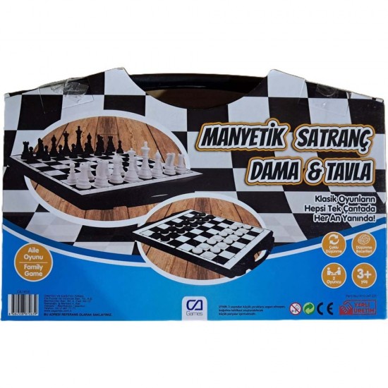 CA 1410 ÇANTALI MANYETİK 3LÜ OYUN SETİ