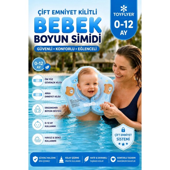 TOYFLYER İKİ HAVA BÖLMELİ ŞİŞME CAN SİMİDİ TUTMALI AYICIK  NR001