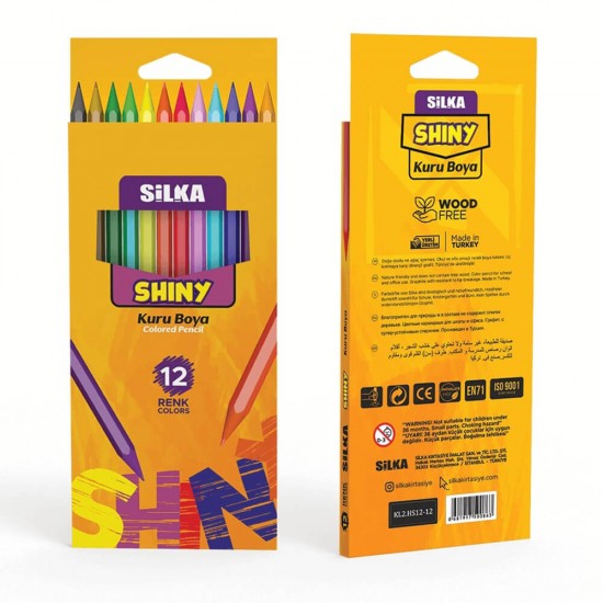 SİLKA HS12-12 KURUBOYA SHINY UZUN 12Lİ